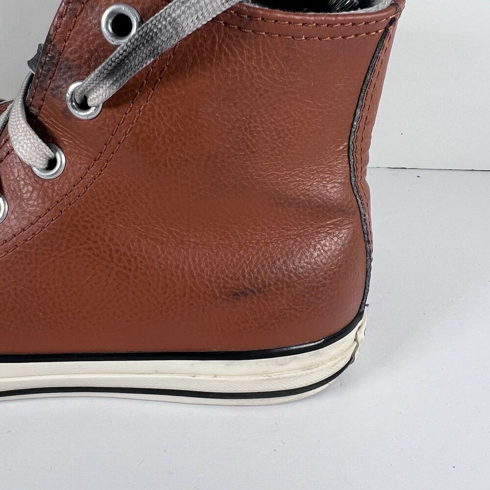 Converse Chuck Taylor All Star Wool Lined Leather Embroidered Shoes Youth Size 3 - Picture 5 of 11